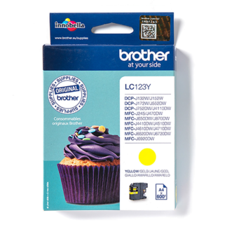 Brother LC123 Geel
