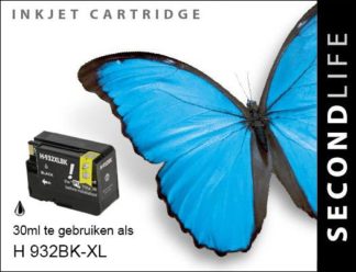 Second Life HP 932 XL Zwart