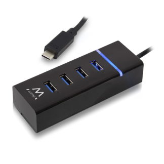 Ewent 4-port USB-C Hub - EW1137