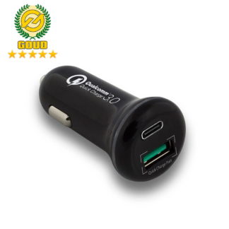 Ewent 2-port Autolader met PD en QC 3.0 - EW1356